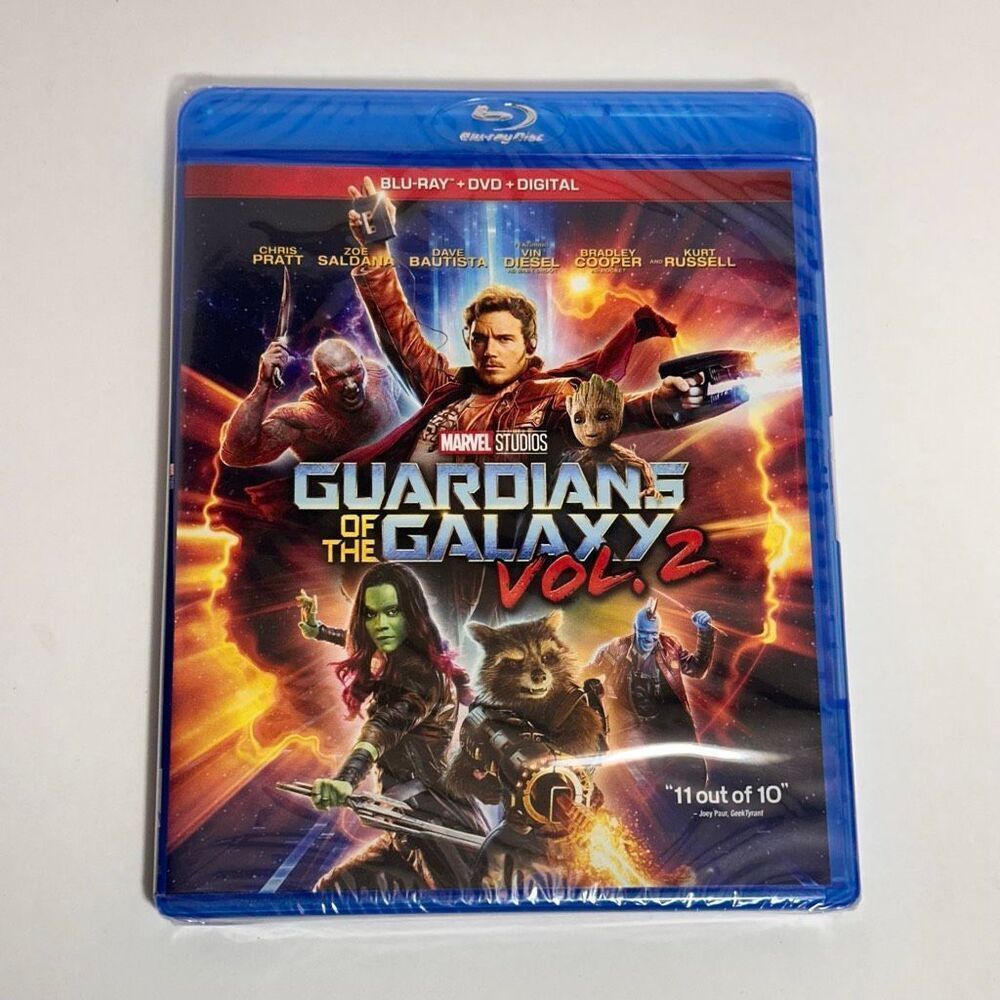 Guardian Of The Galaxy Vol. 2 Blu-Ray + DVD + Digital NEW Sealed